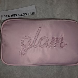Stoney Clover Small Embroidered Flamingo Pouch NWT